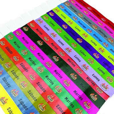 Custom Printed Orange Tyvek Wristbands for Events Fast Shipping to Your Door