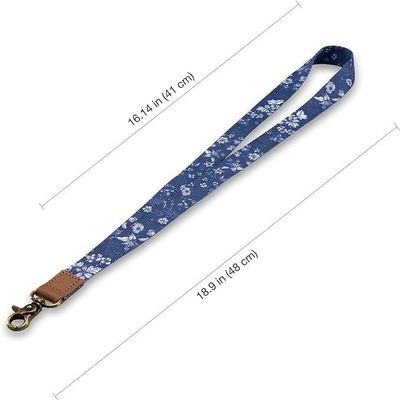 Customed Safety Print Polyester Neck Lanyards with Card Holders Keychain Mobile Phone
