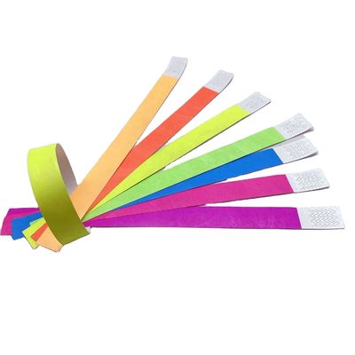 Tyvek Bangles Customized Personalized Event Bracelets with Strong Adhesive Closure
