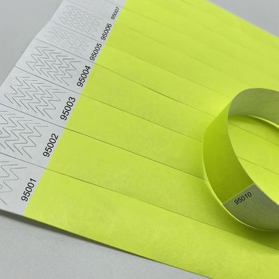 Tyvek Bangles Customized Personalized Event Bracelets with Strong Adhesive Closure