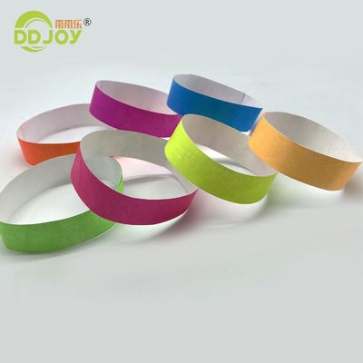 Tyvek Bangles Customized Personalized Event Bracelets with Strong Adhesive Closure