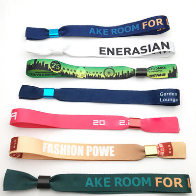 Custom Event Festival Party RFID Wristbands with Polyester Fabric and Logo Printing