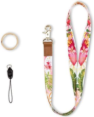 Office 90*15mm Flat Polyester Custom Single Sublimation Lanyards For Personalization
