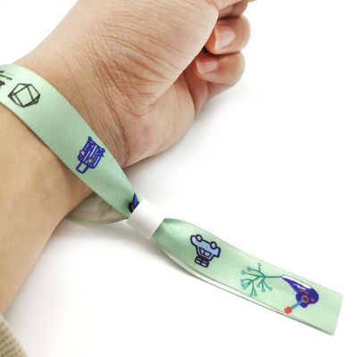 Customizable Festival Fabric Woven Wristbands with Adjustable Design and Custom Artwork