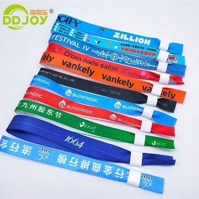 Embroidered Textile Cloth Wristbands Ideal for Events Festivals Parks Parties and Clubs