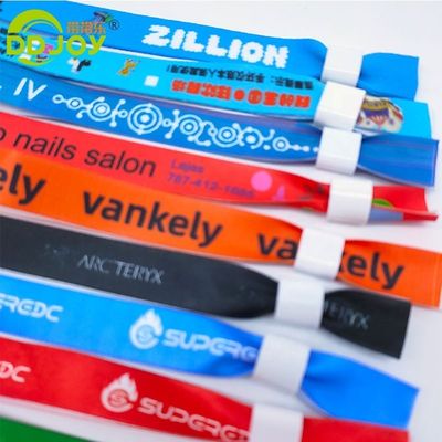Embroidered Textile Cloth Wristbands Ideal for Events Festivals Parks Parties and Clubs