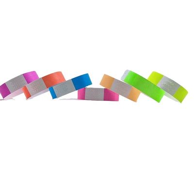Make a Statement at Festivals with Our Neon Paper Tyvek Wristband in Various Colors