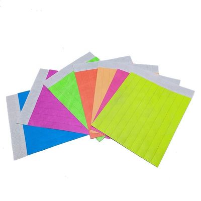 Make a Statement at Festivals with Our Neon Paper Tyvek Wristband in Various Colors