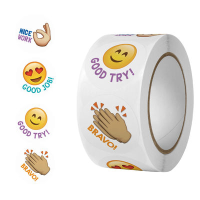 500 Pcs Cute Animals Stickers Thank You Labels for School Rewards Round Self Adhesive Label Roll