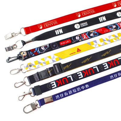 Keychain Lanyard Strap Custom Logo Polyester for Neck Lanyard Accessories