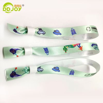 Customizable Festival Fabric Woven Wristbands with Adjustable Design and Custom Artwork