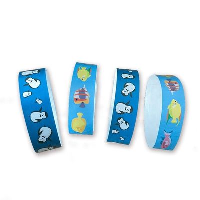 Tyvek Paper Bracelets for Custom Design Stock of Dinosaurs Rabbits Balloons and More