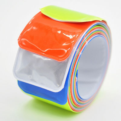 Waterproof Custom Bulk pvc Snap Slap Reflective Bracelet for Religious Organizations