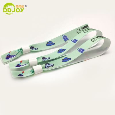 Customizable Festival Fabric Woven Wristbands with Adjustable Design and Custom Artwork