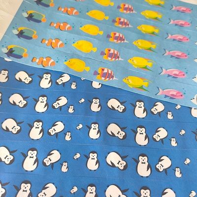 Tyvek Paper Bracelets for Custom Design Stock of Dinosaurs Rabbits Balloons and More