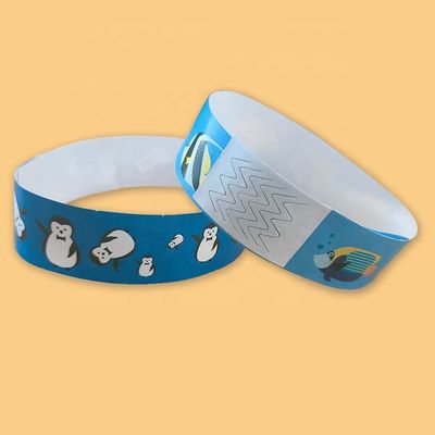Tyvek Paper Bracelets for Custom Design Stock of Dinosaurs Rabbits Balloons and More