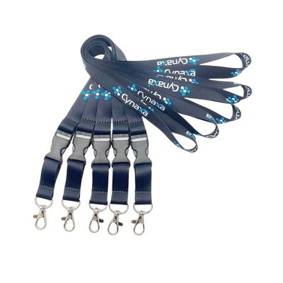 1 Color Print Method Personalize Sublimation Lanyards With Logo Polyester Material