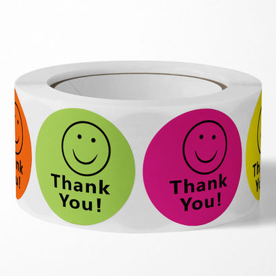 1.5&quot; Round Label Stickers 500 pcs per Thank You Roll Great for Event Gifts and Product Packaging