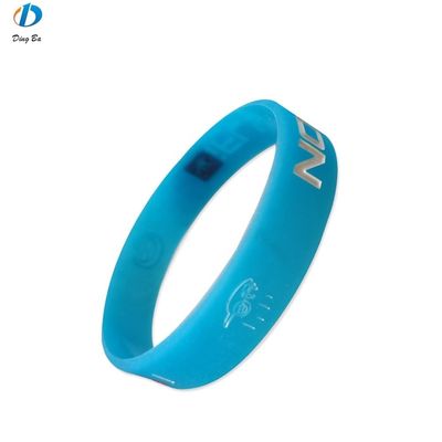 Plastic Jewelry Main Material Custom Logo Rubber Bracelet for Your Business