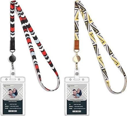 Single Personalized Polyester Lanyards With Logo for Exhibition DHL/UPS/FEDEX/Aramex