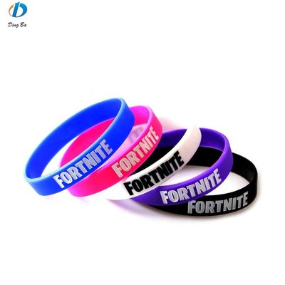 Plastic Jewelry Main Material Custom Logo Rubber Bracelet for Your Business