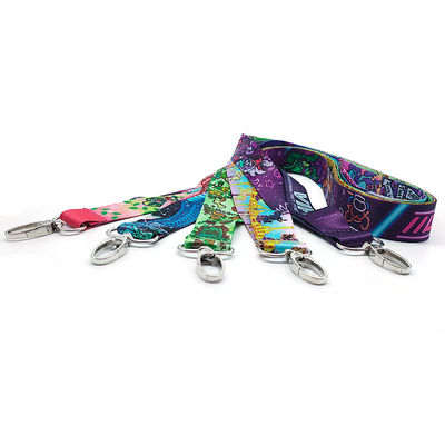 Office Must-Have Sublimation Polyester Neck Lanyards with Breakaway and Safety Buckle