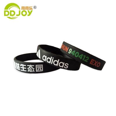 Silicon Material Customized Logo Plastic Wristband for Non-Profit Organizations