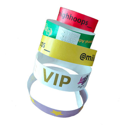 One Time Wristband for Identification at Events/Festival/Park Customizable Waterproof