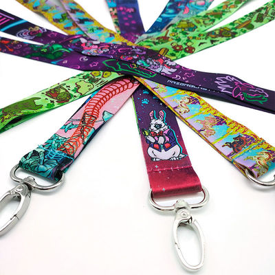 Office Must-Have Sublimation Polyester Neck Lanyards with Breakaway and Safety Buckle