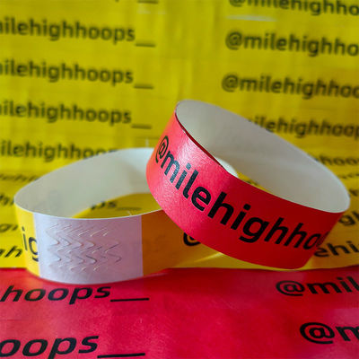 One Time Wristband for Identification at Events/Festival/Park Customizable Waterproof