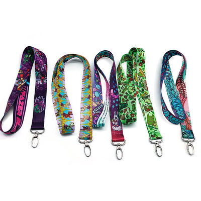 Office Must-Have Sublimation Polyester Neck Lanyards with Breakaway and Safety Buckle