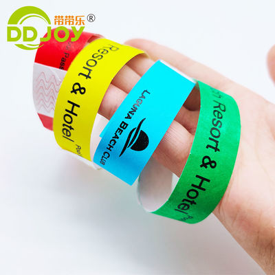 One Time Wristband for Identification at Events/Festival/Park Customizable Waterproof