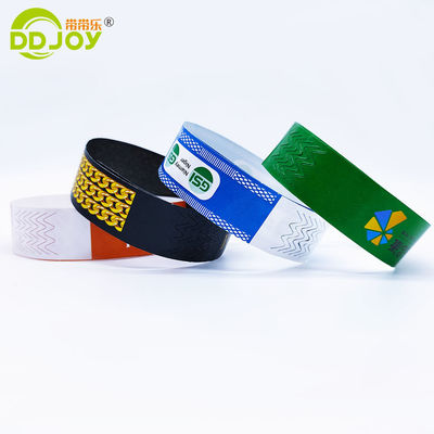 One Time Wristband for Identification at Events/Festival/Park Customizable Waterproof