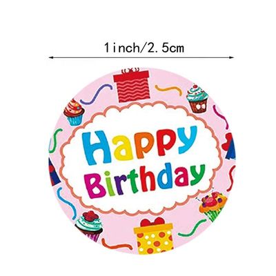 500pcs Children Cartoon Happy Birthday Stickers Adhesive Sticker for Party Decoration