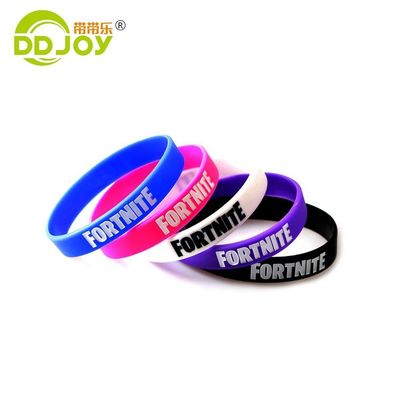 Red Silicone Wristband for Events Solid Color Adult Wrist Band Jewelry Type Bangles