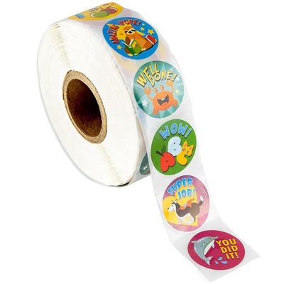 1 inch 25mm Round Stickers 500 Pcs Cute Animals Labels for School Rewards and Teachers