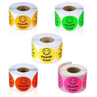 Custom Sticker Adhesive Round Labels with Free Design and Custom Logo Die Cut Printing