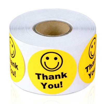 Custom Sticker Adhesive Round Labels with Free Design and Custom Logo Die Cut Printing