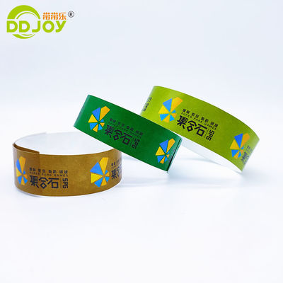 Custom Logo Tyvek Wristbands for One Time at Adult and Kids Paper Wristband VIP Events