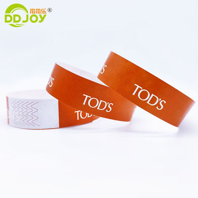 Custom Logo Tyvek Wristbands for One Time at Adult and Kids Paper Wristband VIP Events