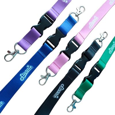 Silk Accessories Dye Sublimation Polyester Lanyards for Keychain Custom Logo 900*15*0.65mm