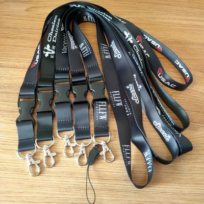 Silk Accessories Dye Sublimation Polyester Lanyards for Keychain Custom Logo 900*15*0.65mm