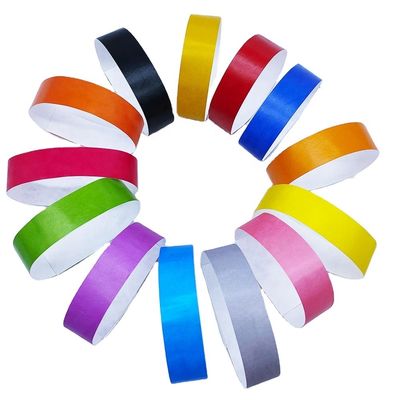 250*25mm/250*19mm Tear-Resistant Waterproof DuPont Tyvek Paper Wrist Strap for Events