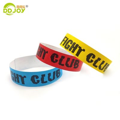 Custom Logo Waterproof Tyvek Band Serial Number Bracelet for Event Management