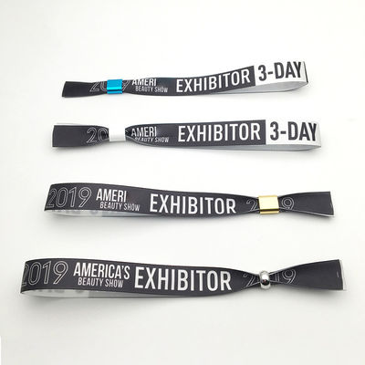 Custom Logo Fabric Festival Wristband for Events Waterproof and Secure Lock