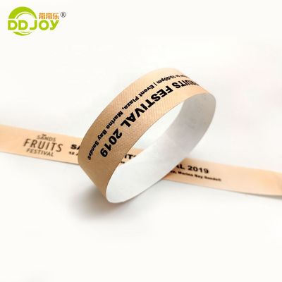 Custom Logo Waterproof Tyvek Band Serial Number Bracelet for Event Management