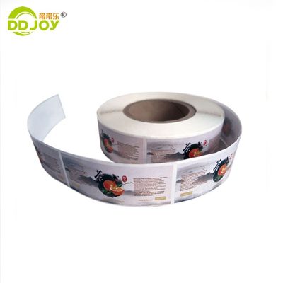 Customized Made Color Size Oil Resistant Adhesive Roll Logo Label Sticker for Bottles