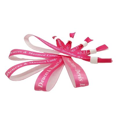 Woven Festival Colorful Custom Polyester Fabric Wristband for Unlimited Usage Scenarios