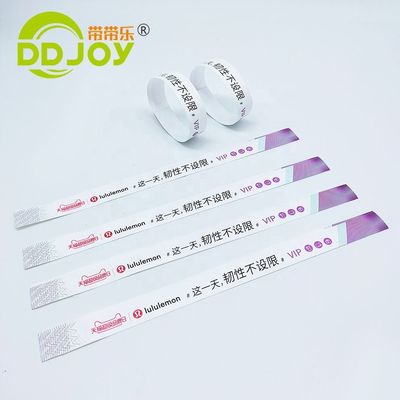Target End User Guest/VIP/Vendor/Admission Convenient Waterproof Wristband for Event