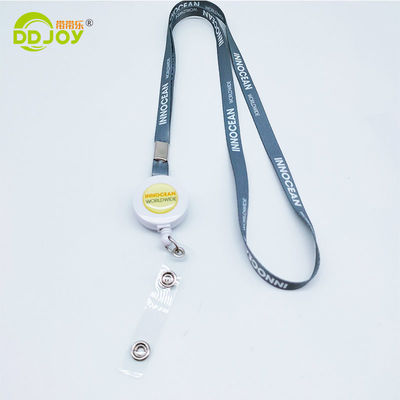 Silk Screen Printing Polyester Neck Lanyards with Card Holders Keychain Mobile Phone